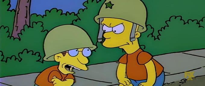the simpsons military episodes
