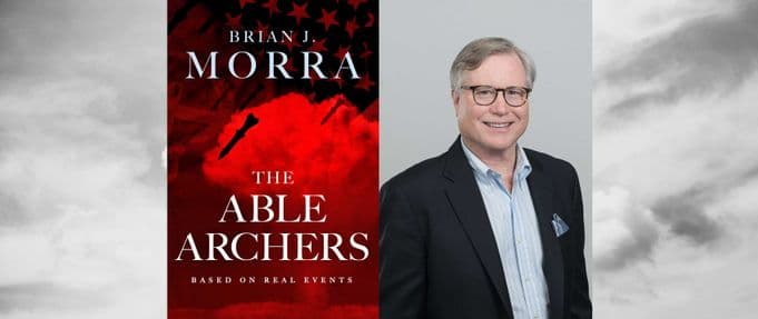 photo of author brian morra and his book 'the able archers'