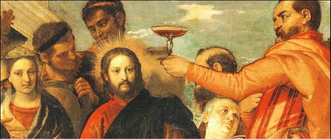 jesus with wine