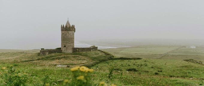 photograph of a castle in Ireland