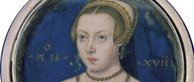 1550 portrait miniature of Amy Robsart