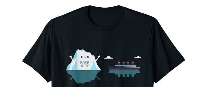 funny history shirts titanic free hugs featured image