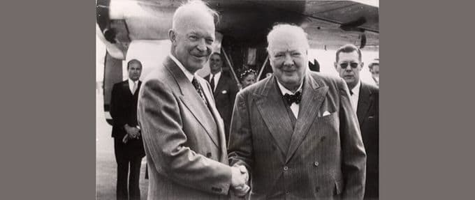 eisenhower and churchill shaking hands